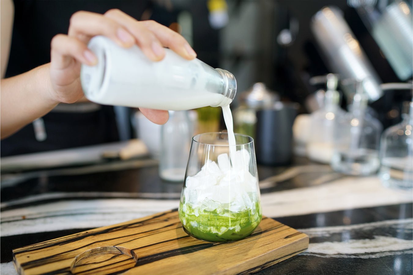 Cold Foam Iced Matcha Latte – Fig & Olive Platter