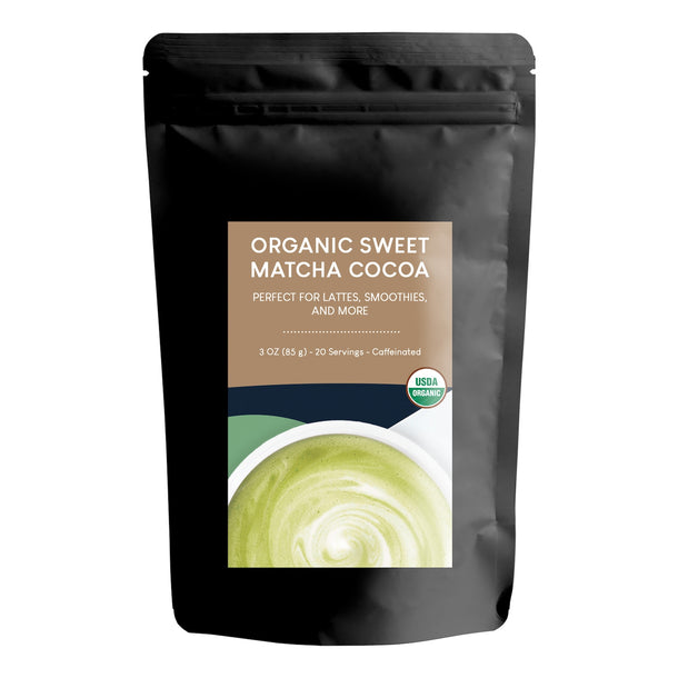 Organic Sweet Matcha Cocoa - Matcha - Full Leaf Tea Company - 1lb Bulk Bag (approx. 110 servings) Best Value!