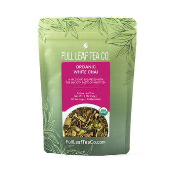 Organic White Chai - Loose Leaf Tea - Full Leaf Tea Company - 2 oz Bag (approx. 30 servings)