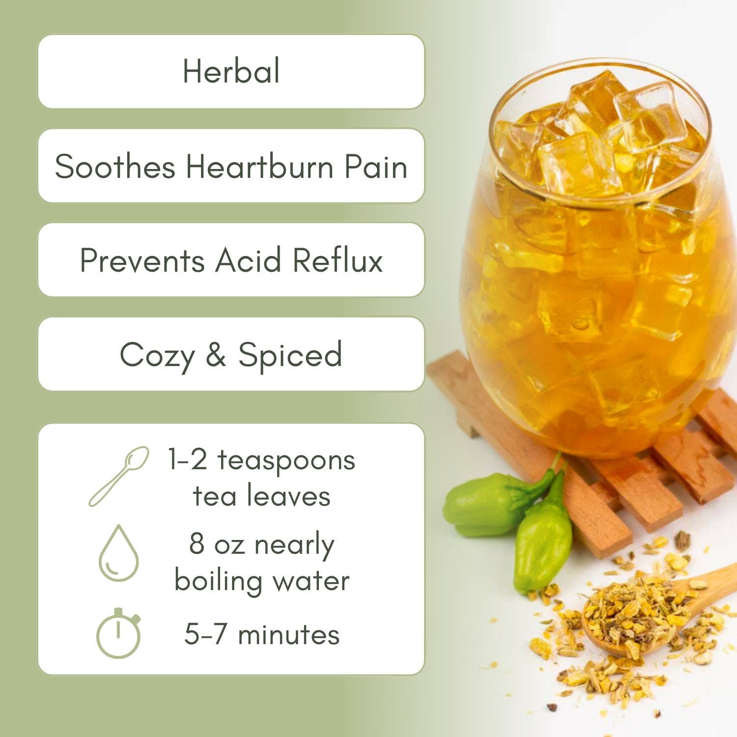 Organic Heartburn Relief Tea - Loose Leaf Tea - Full Leaf Tea Company