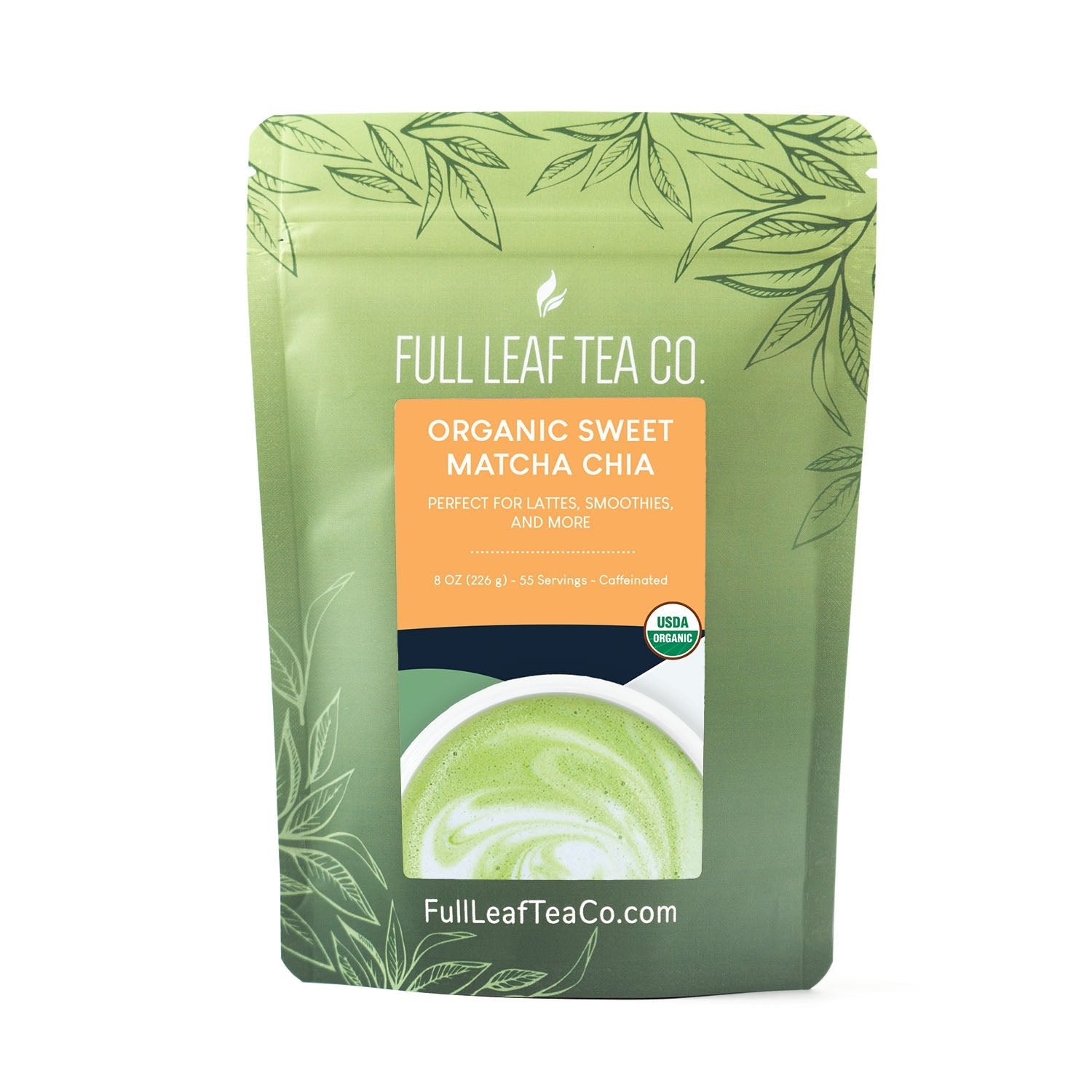Organic Sweet Matcha Chia - Matcha - Full Leaf Tea Company