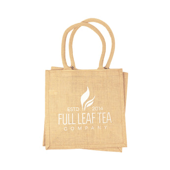 A "My Favorite Tea Bag" Tote Bag by Full Leaf Tea Company.