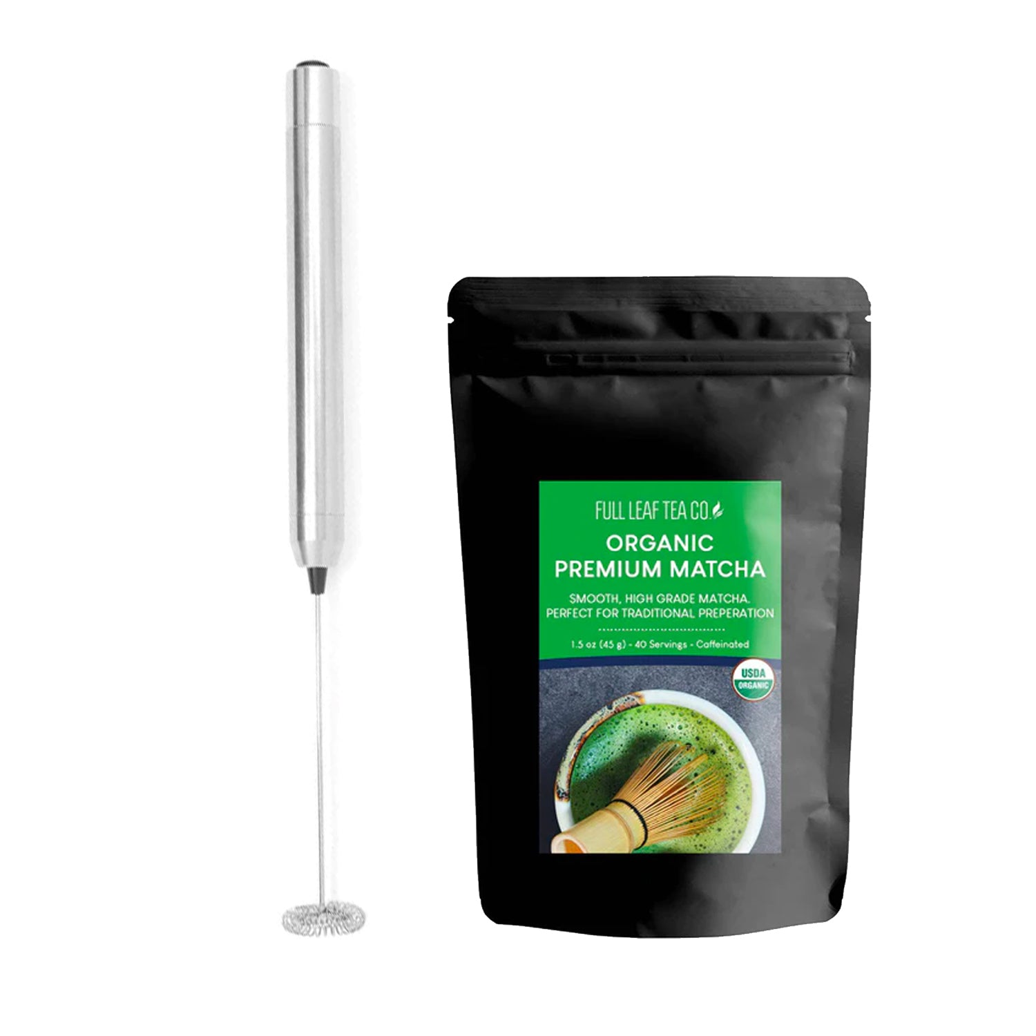 Matcha and Electric Frother - For Lattes!