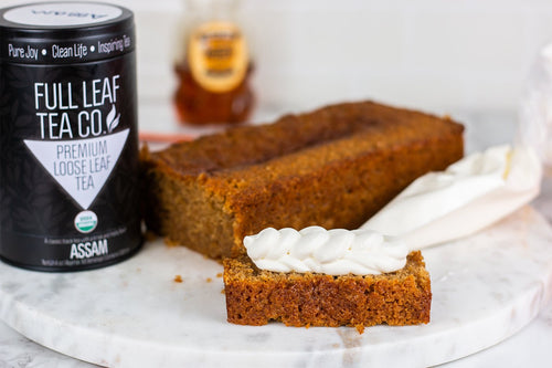 Assam Honey Tea Cake with Honey Whipped Cream - Full Leaf Tea Company