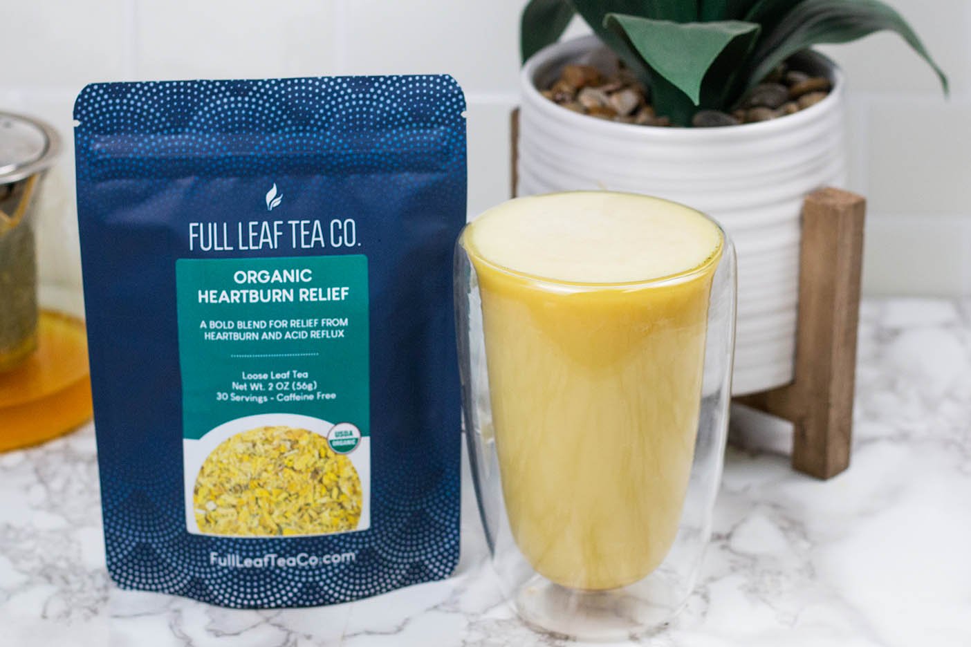Soothing Heartburn Relief Tea Latte - Full Leaf Tea Company