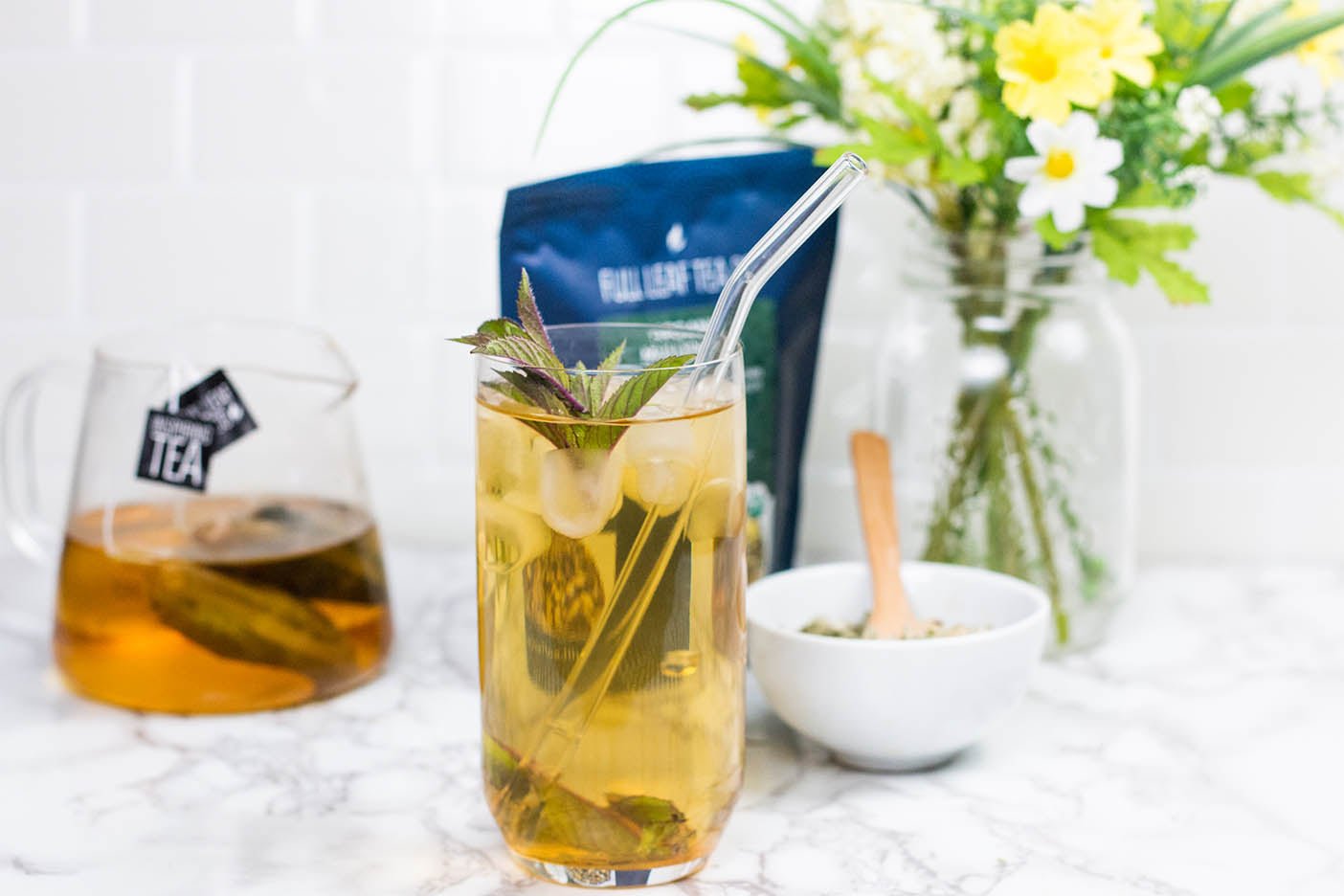 Honey Peppermint Iced Mullein - Full Leaf Tea Company