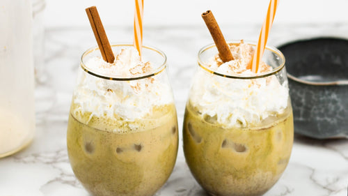 Iced Pumpkin Spice Matcha Latte - Full Leaf Tea Company