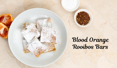 Blood Orange Rooibos Bars: A  Twist on Classic Lemon Bars