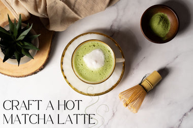 hot matcha latte