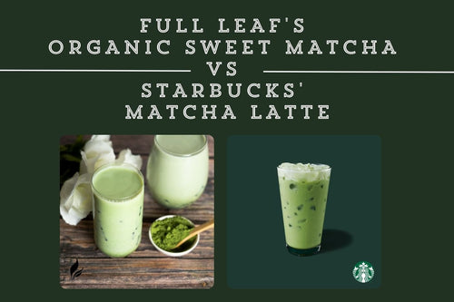 Full Leaf's Organic Sweet Matcha Vs Starbucks' Matcha Latte - Full Leaf Tea Company