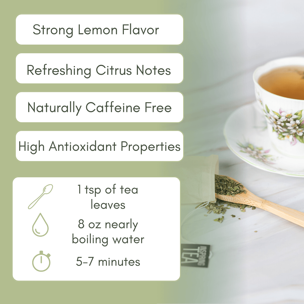 Organic Lemon Myrtle - Loose Leaf Tea - Full Leaf Tea Company
