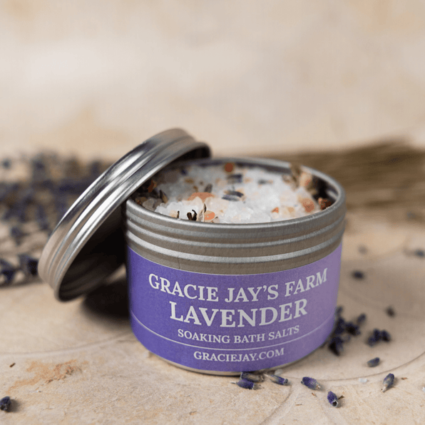 Lavender Soaking Salts - Gracie Jay's - Full Leaf Tea Company