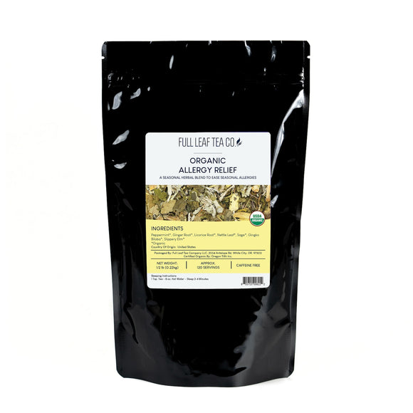 Organic Allergy Relief Tea Natural Solution for Allergies Full Leaf