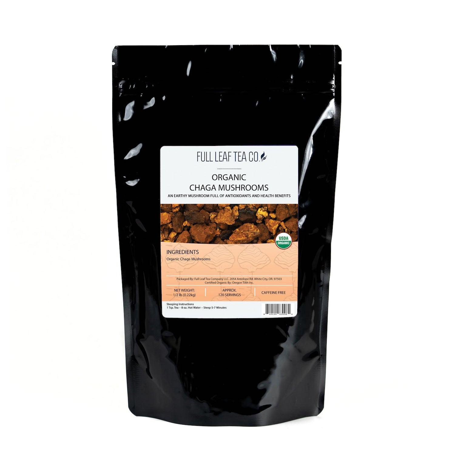 Organic Chaga Mushroom - Loose Leaf Tea - Full Leaf Tea Company