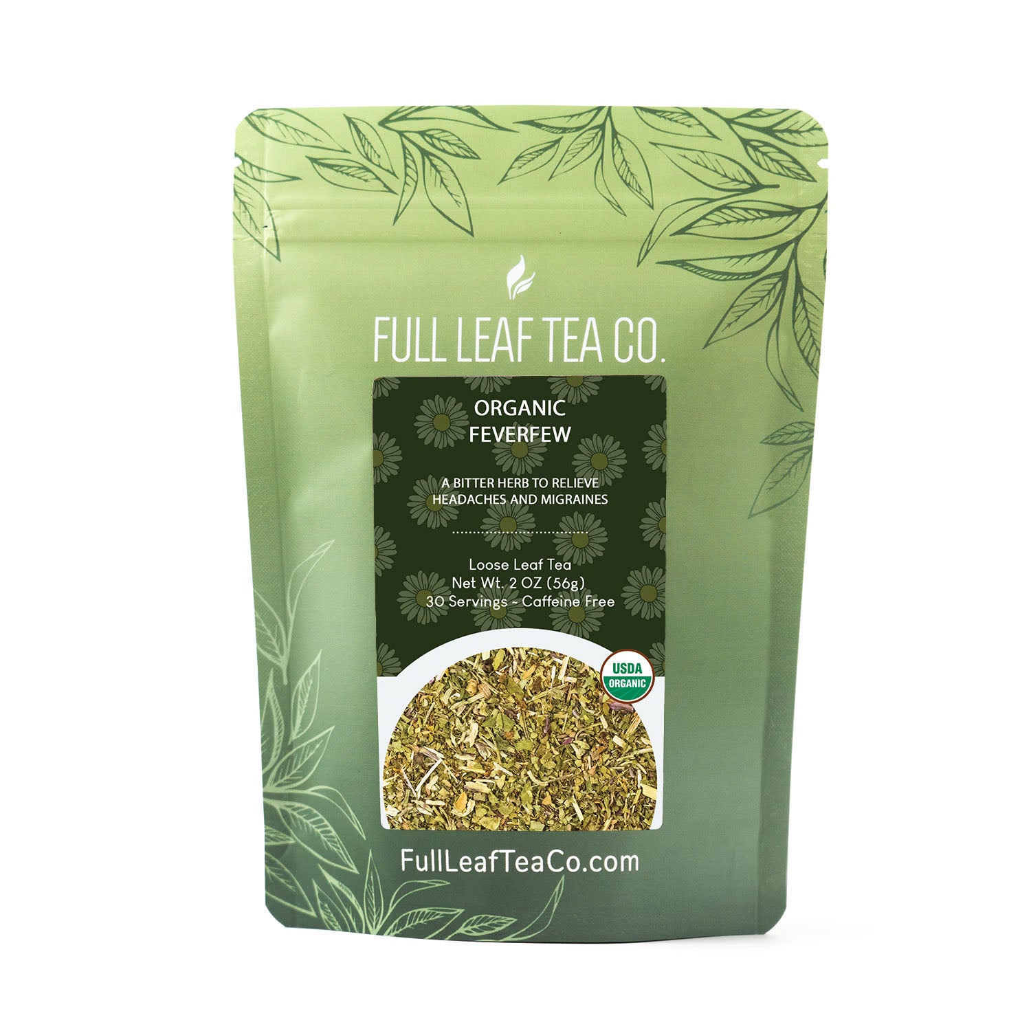 Organic Feverfew - Loose Leaf Tea - Full Leaf Tea Company