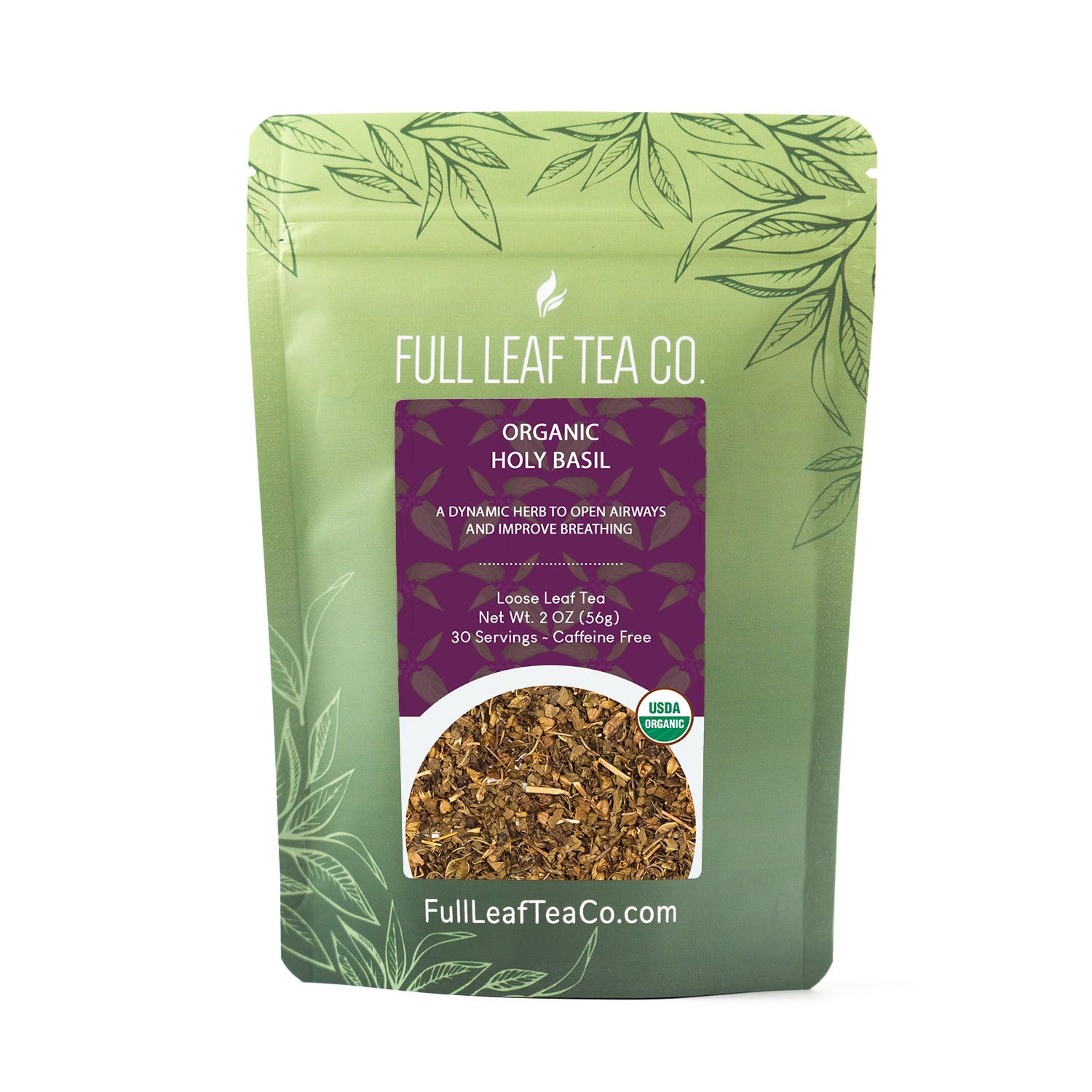 Organic Holy Basil Full Leaf Tea Company