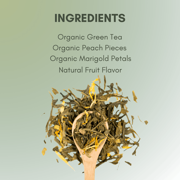 Organic Peach Green Tea - Loose Leaf Tea - Full Leaf Tea Company
