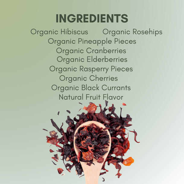 Organic Sweet Cherry - Berry - Loose Leaf Tea - Full Leaf Tea Company