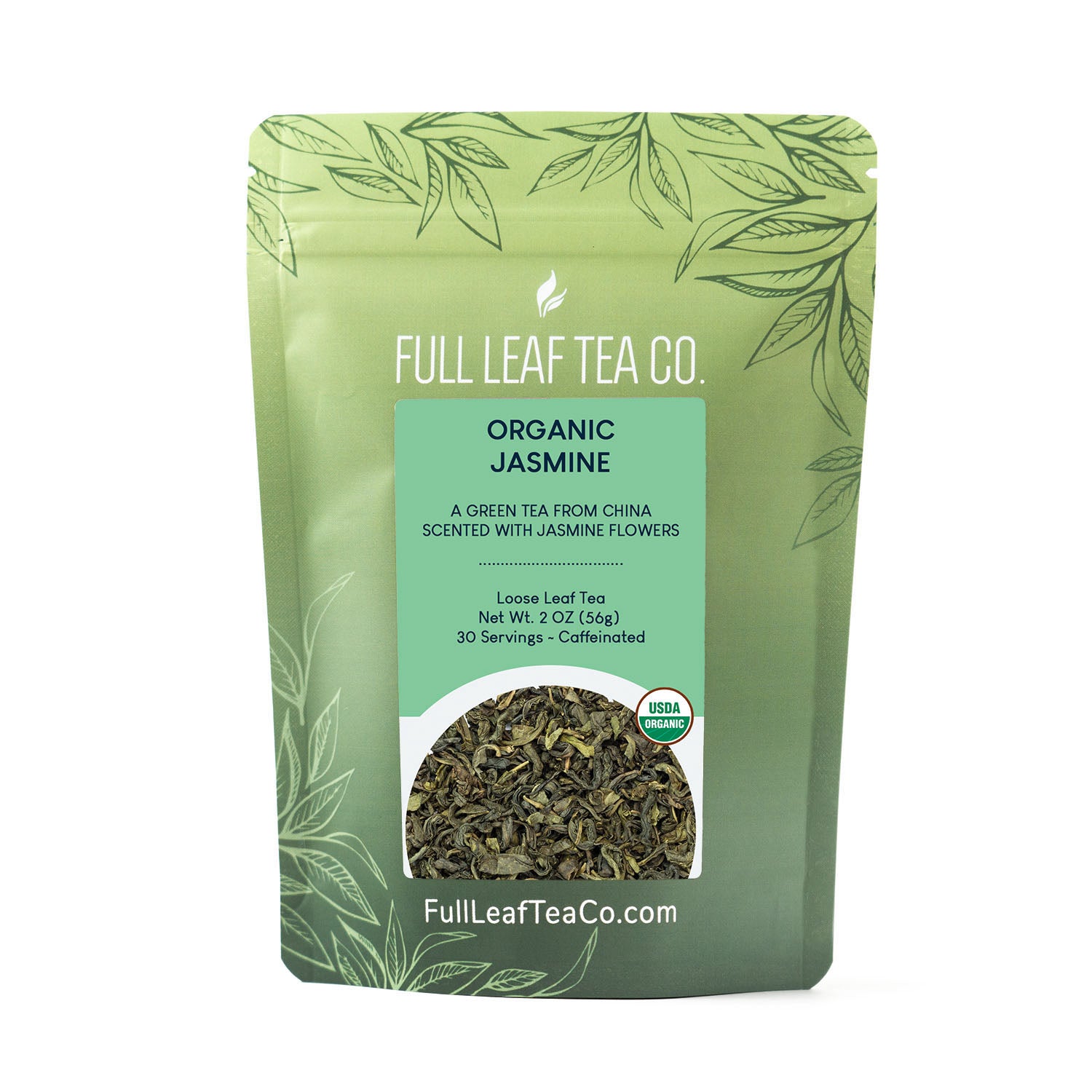 Organic Jasmine Loose Leaf Green Tea – Full Leaf Tea Company