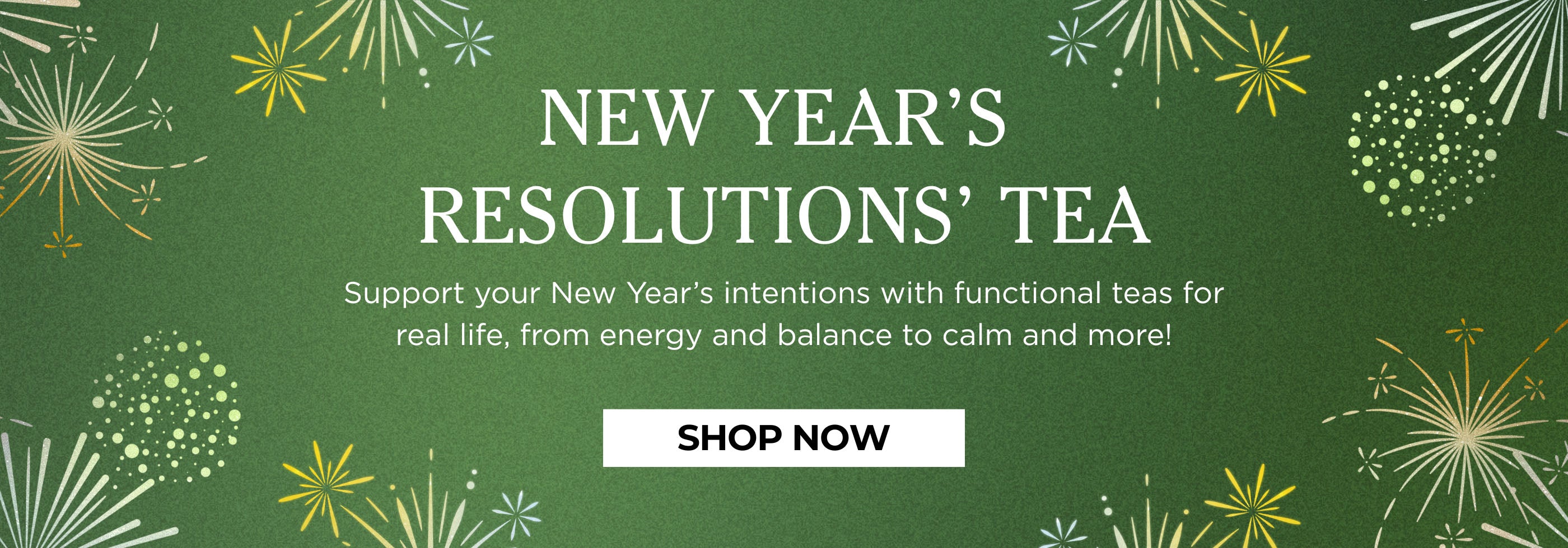 new year's resolutions tea banner