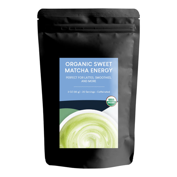 Organic Sweet Matcha Energy - Matcha - Full Leaf Tea Company - 8 oz Bag (approx. 55 servings)
