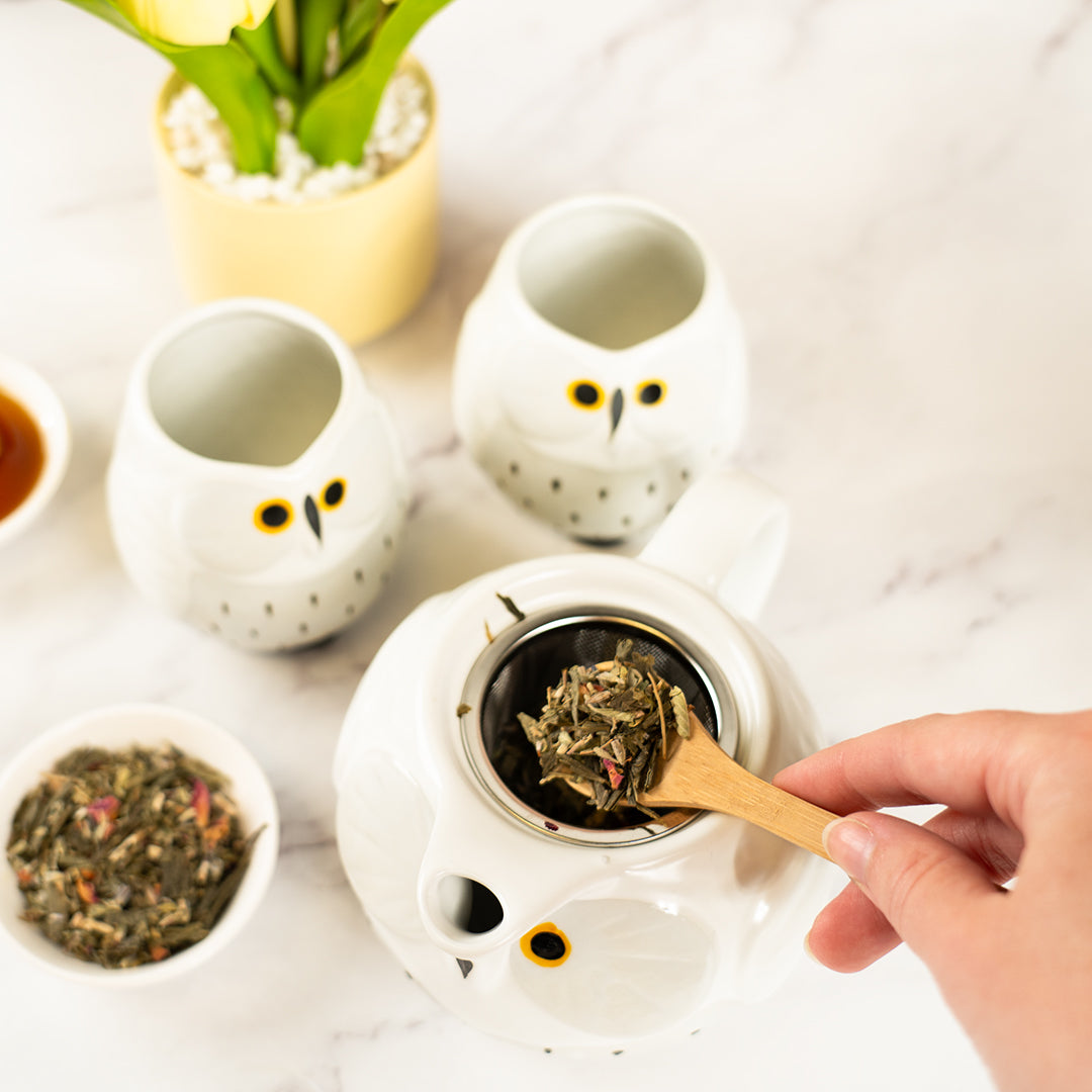 Owl's Brew Ceramic Tea Set