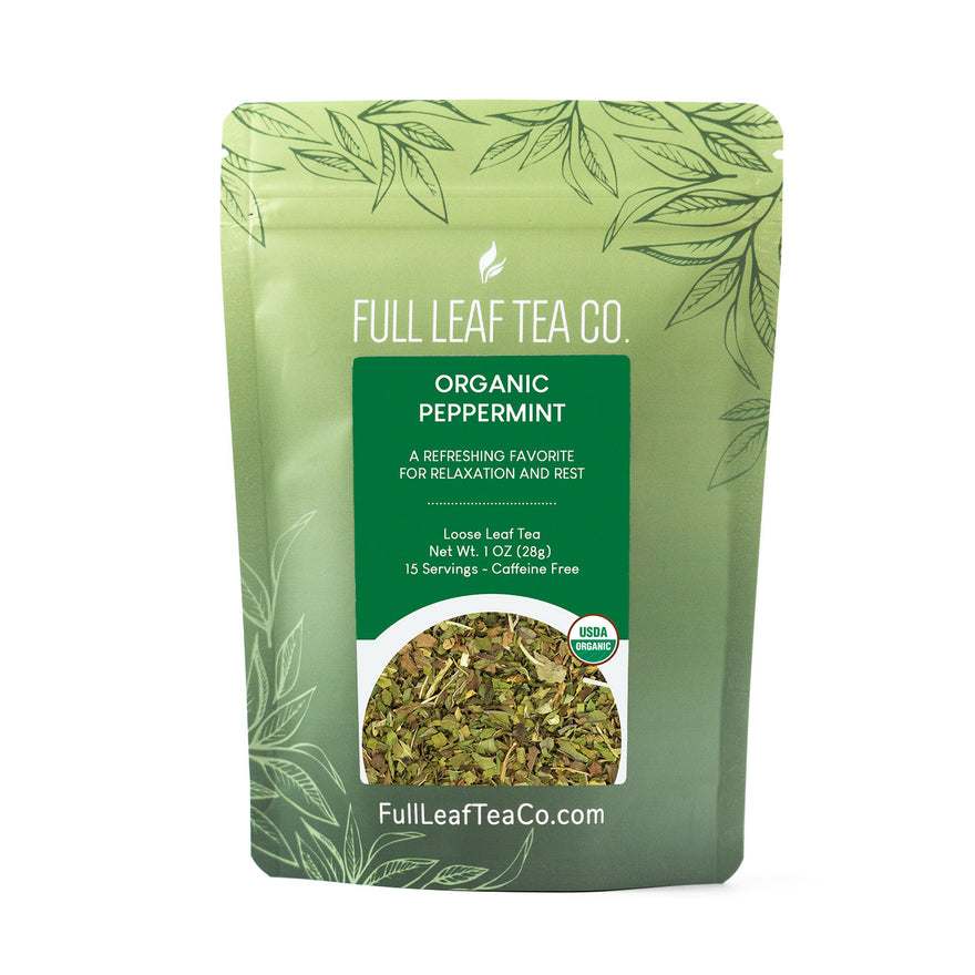 Organic Peppermint Tea Loose Leaf Tea Full Leaf Tea Company