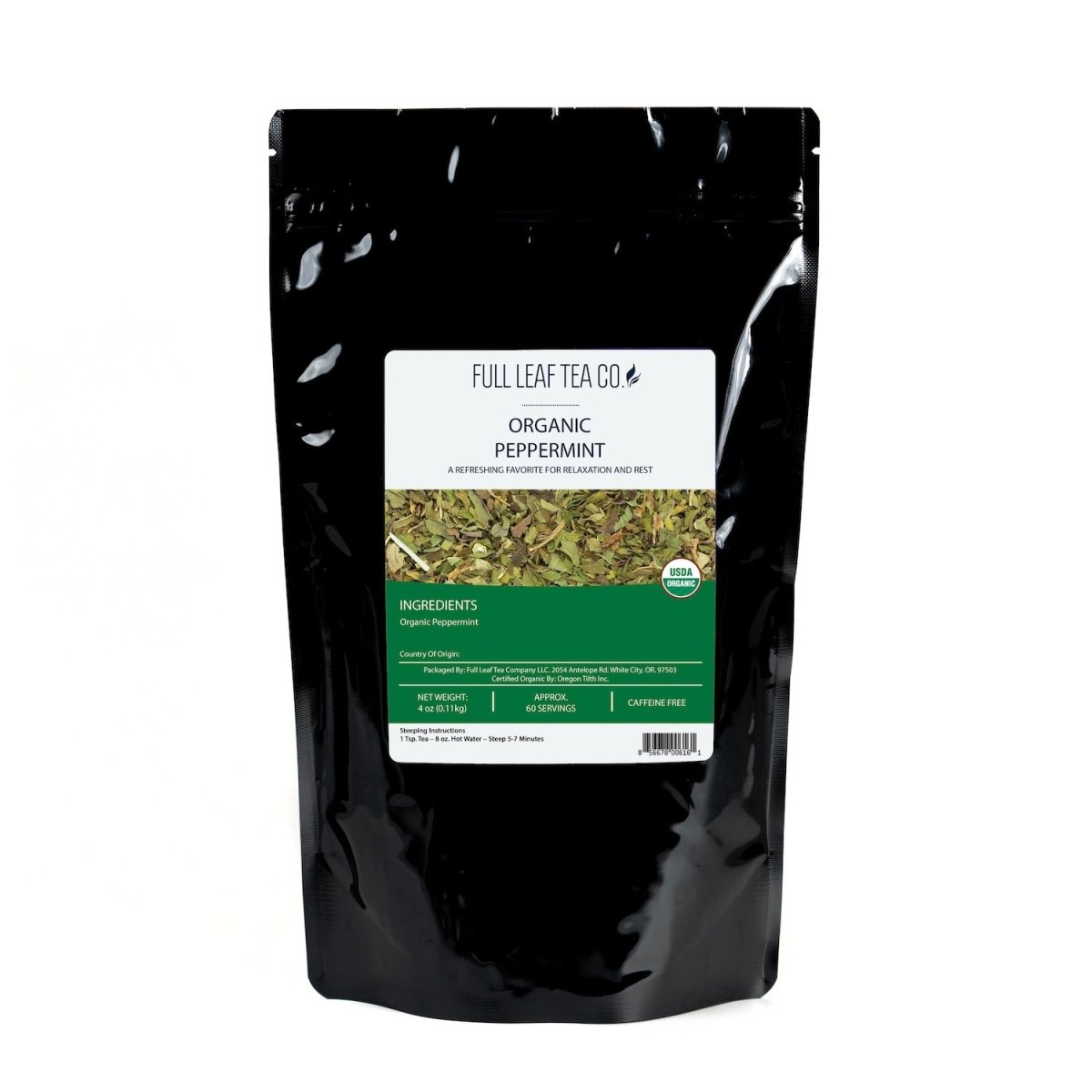 Organic Peppermint - Loose Leaf Tea - Full Leaf Tea Company