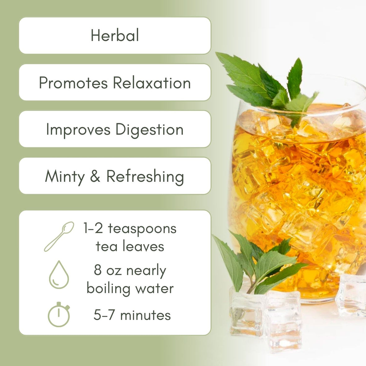 Organic Peppermint Tea Loose Leaf Tea Full Leaf Tea Company