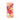 Cylindrical container with floral pattern on a white background