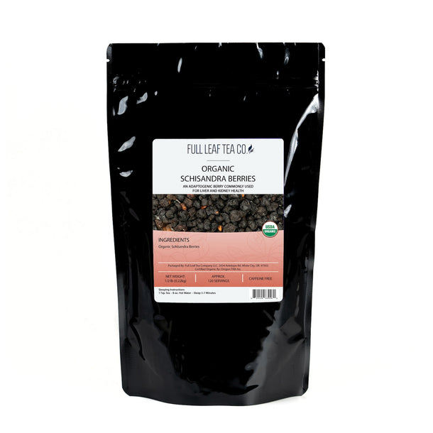 Organic Schisandra Berries - Loose Leaf Tea - Full Leaf Tea Company - 2 oz Bag (approx. 30 servings)