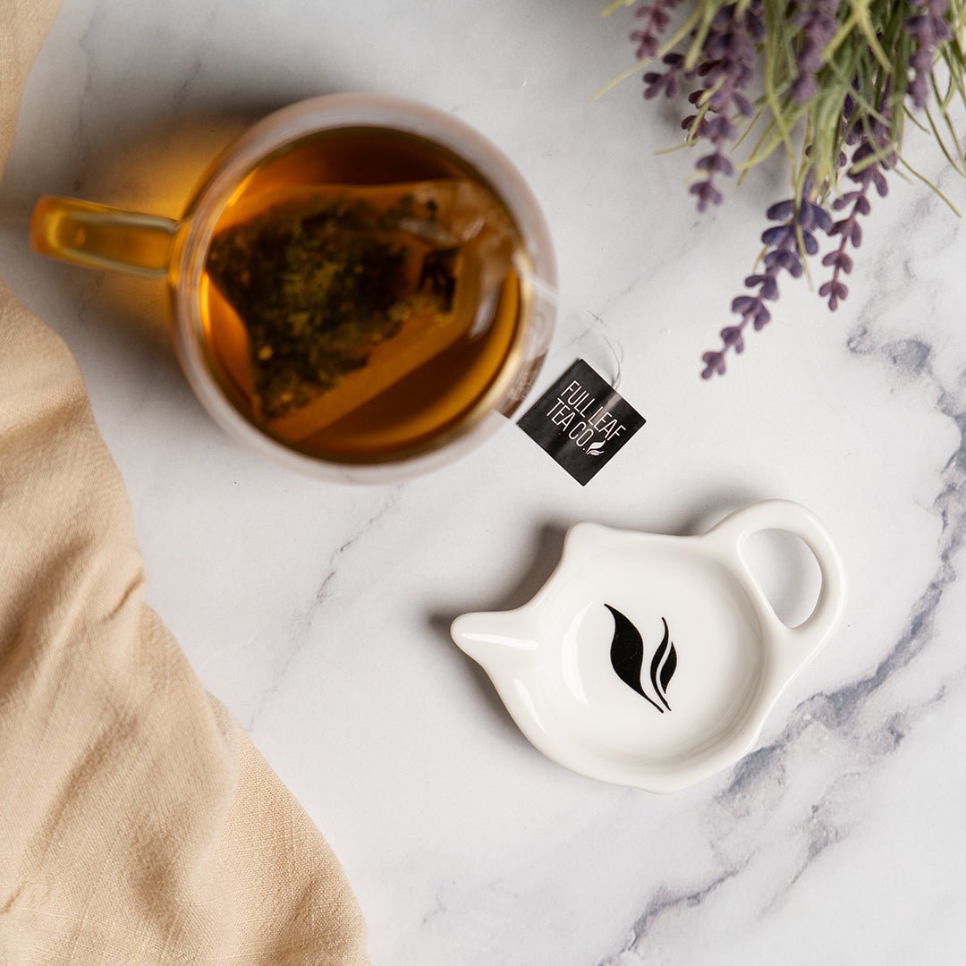 R Tea Spoon Ceramic Tea Bag & Spoon Rest – Full Leaf Tea Company