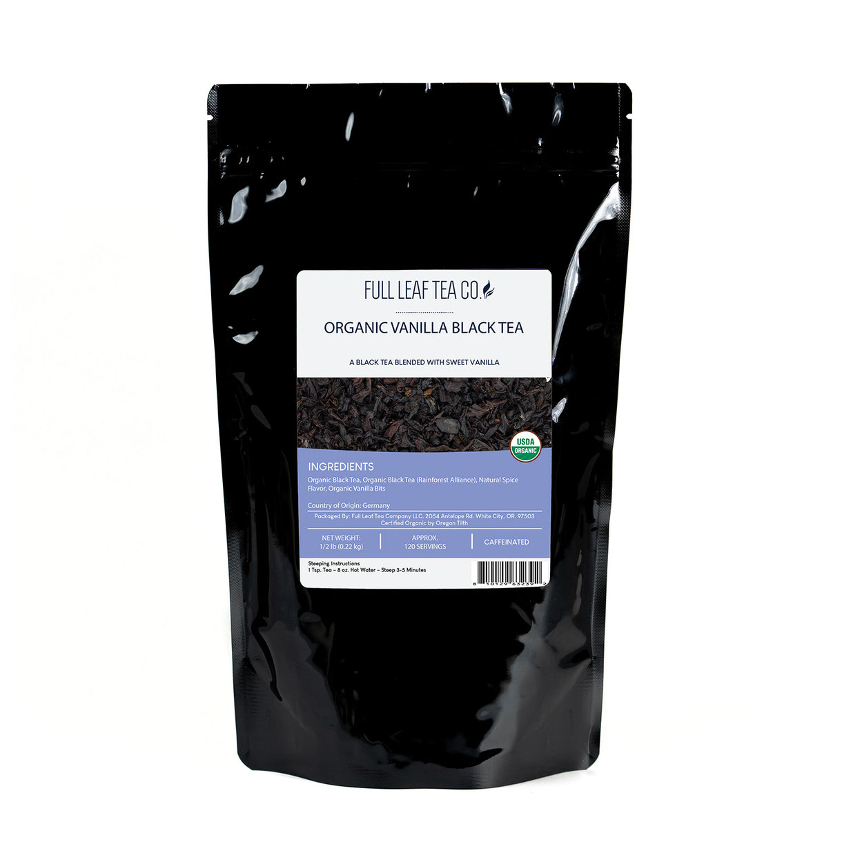Organic Vanilla Black Tea - Loose Leaf Tea - Full Leaf Tea Company