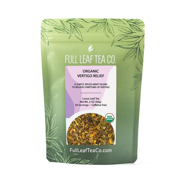 Organic Vertigo Relief - Loose Leaf Tea - Full Leaf Tea Company - 2 oz Bag (approx. 30 servings)