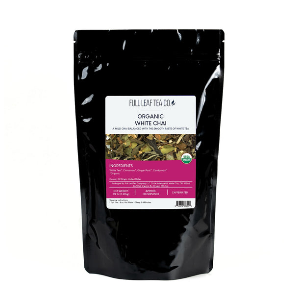 Organic White Chai - Loose Leaf Tea - Full Leaf Tea Company - 1/2 lb Bulk Bag (approx. 120 servings)