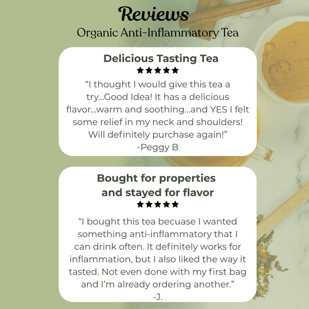 Organic Anti - Inflammatory Tea - Loose Leaf Tea - Full Leaf Tea Company