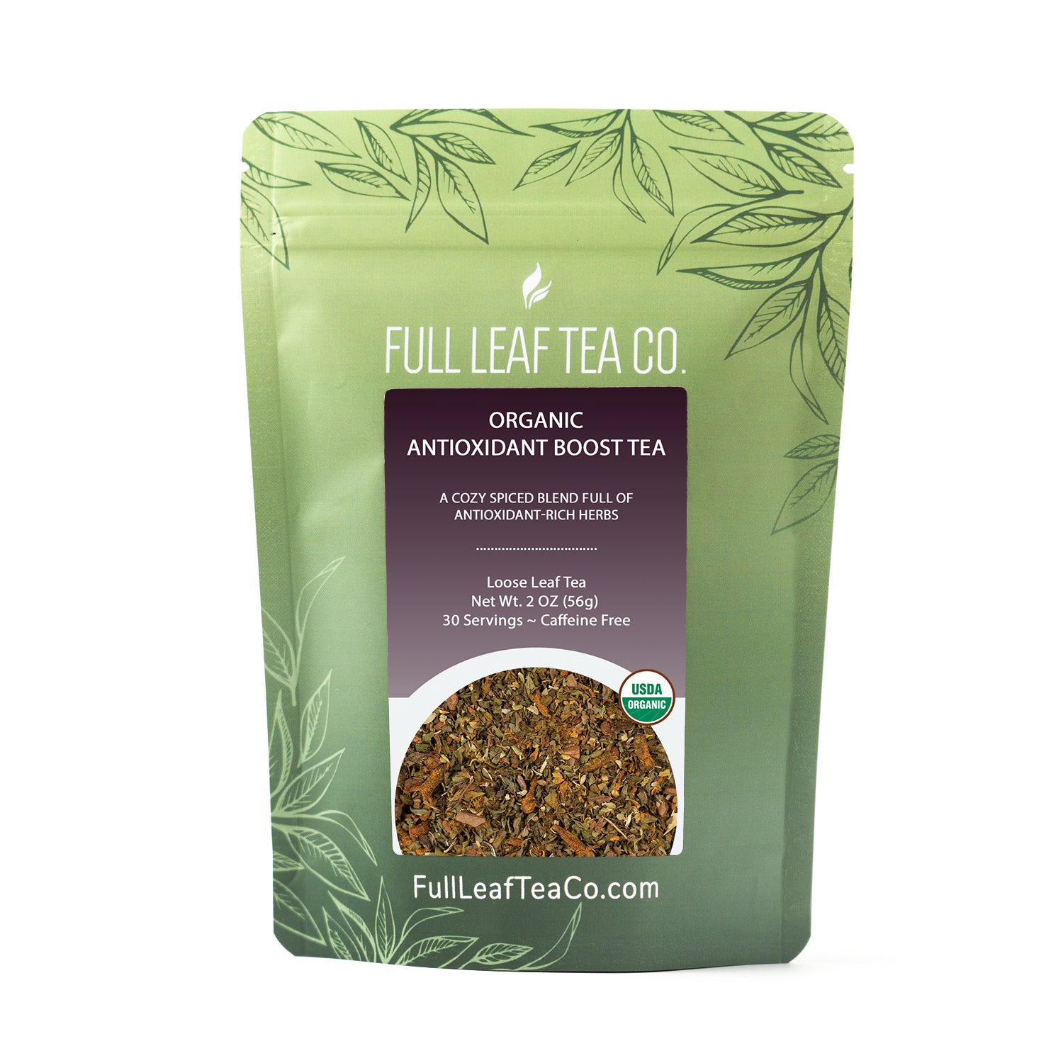 Organic Antioxidant Boost Tea - Natural Herbal Blend – Full Leaf Tea ...