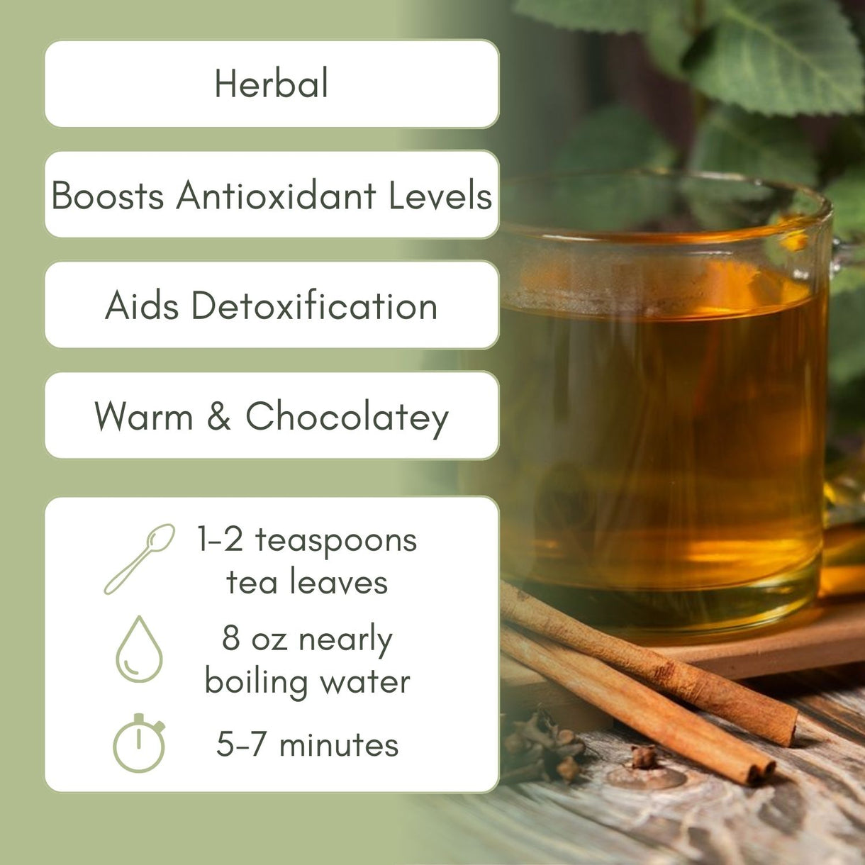 Organic Antioxidant Boost Tea - Natural Herbal Blend – Full Leaf Tea ...