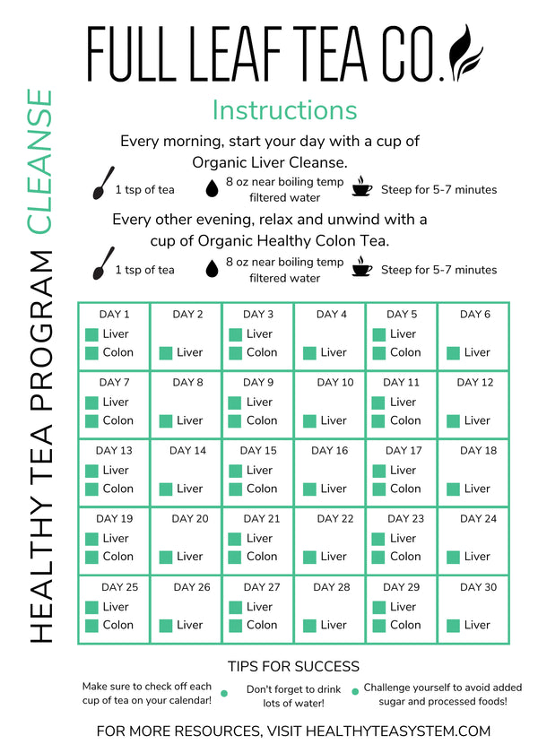 Tea Program Collection Program Card