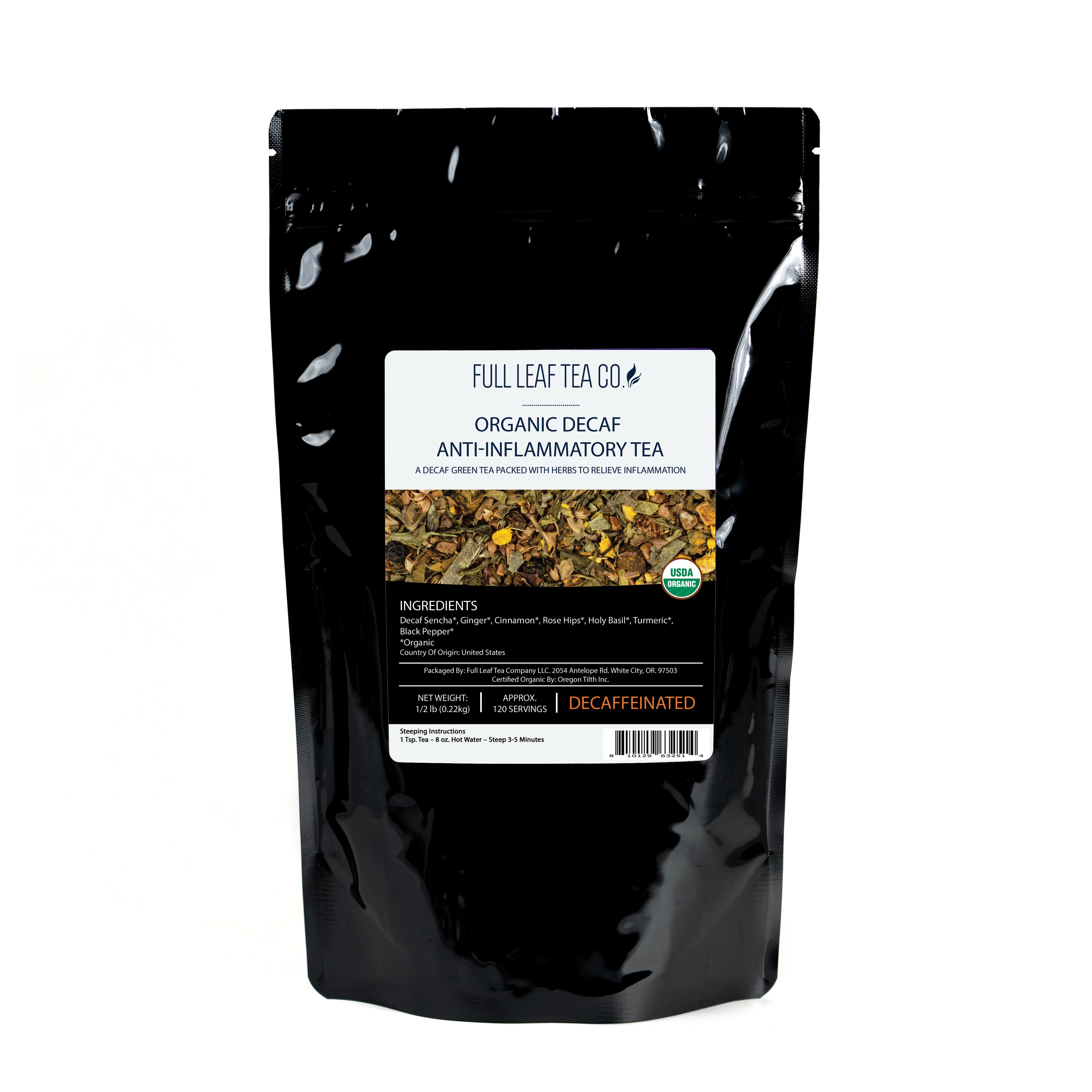 Organic Decaf Anti-Inflammatory Tea | Loose Leaf Wellness Tea – Full ...