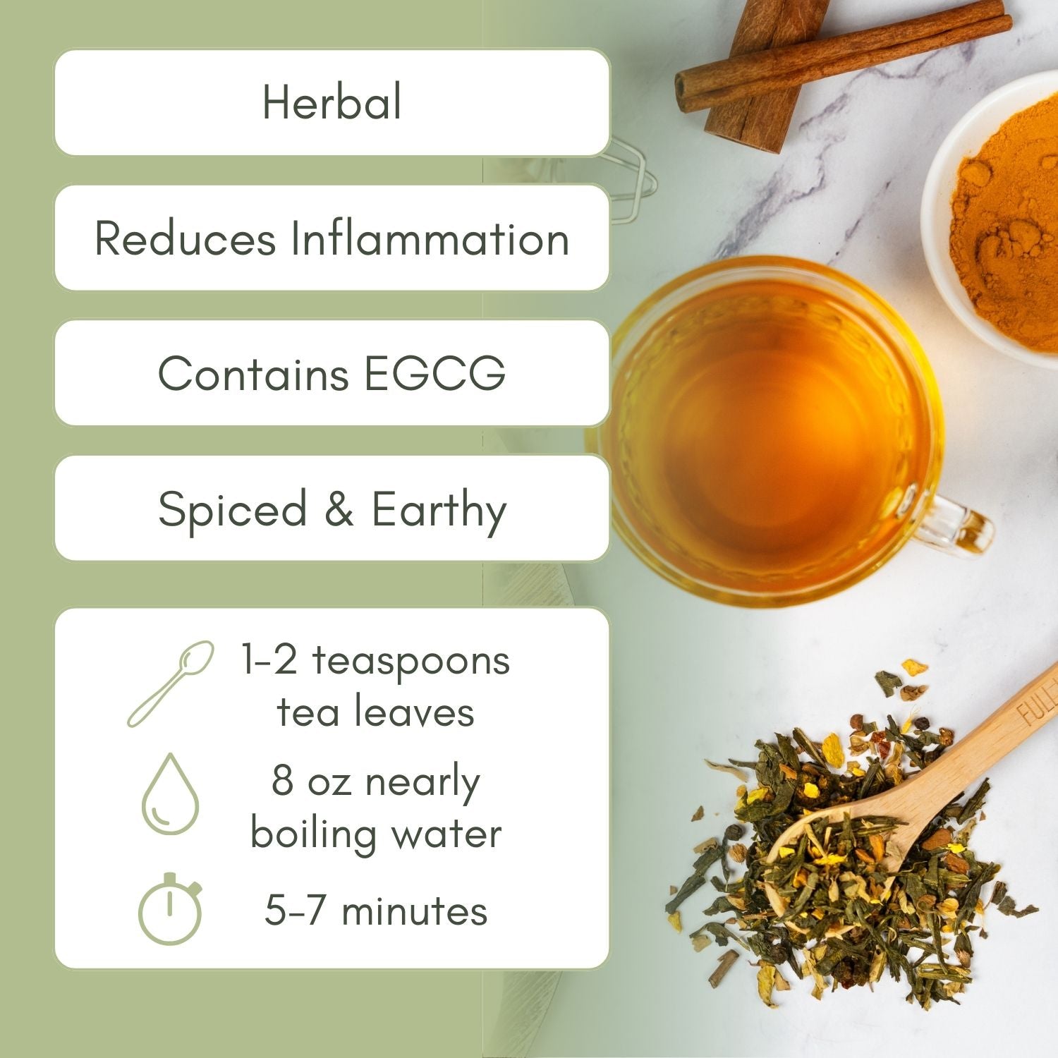 Organic Decaf Anti-Inflammatory Tea | Loose Leaf Wellness Tea – Full ...