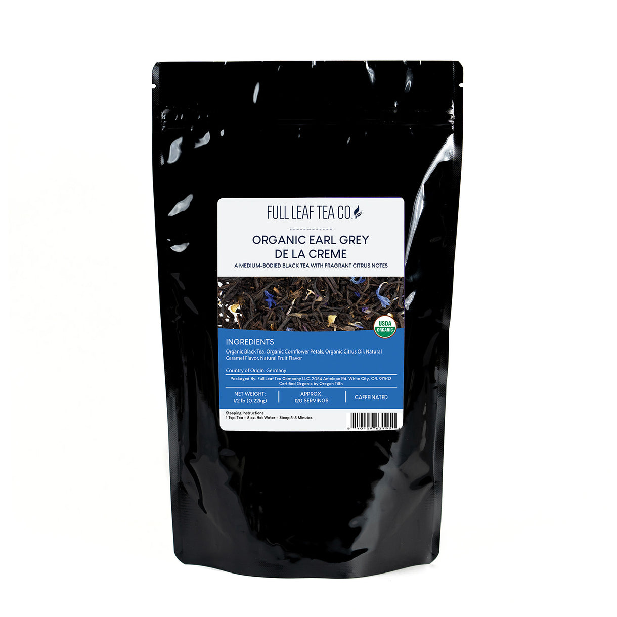 Organic Earl Grey De La Creme - Loose Leaf Tea - Full Leaf Tea Company