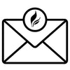 Envelope icon representing email or customer support contact.