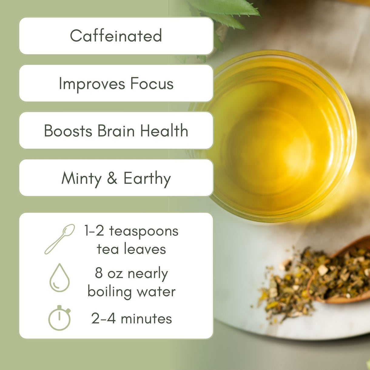 Organic Brain Health Tea - Loose Leaf, Herbal – Full Leaf Tea Company