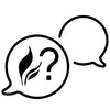 Chat bubble icon representing live chat or online customer support.