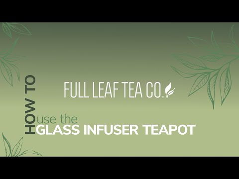 Full Leaf Glass Infuser Teapot-5