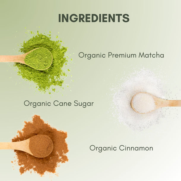 Organic Sweet Matcha Cinnamon - Matcha - Full Leaf Tea Company - Ingredients, Listed on Page