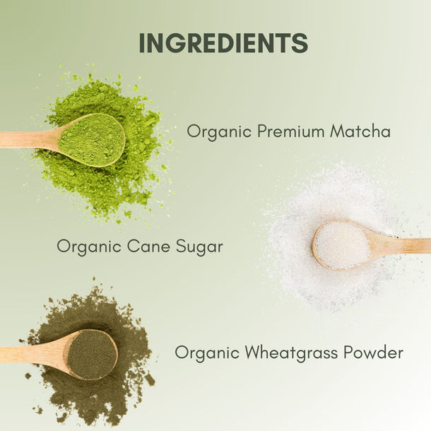 Organic Sweet Matcha Vitality - Matcha - Full Leaf Tea Company - Ingredients Listed on Page