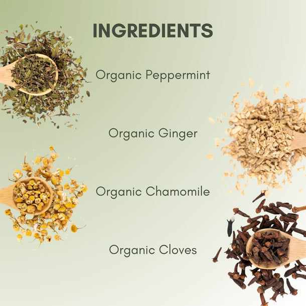 Organic Throat Clarity - Loose Leaf Tea - Full Leaf Tea Company - Ingredients, Listed on Page