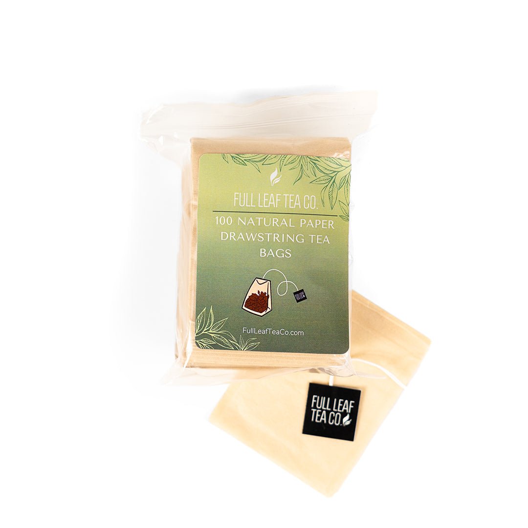 Natural Paper Drawstring Tea Bags - Accessories - Full Leaf Tea Company